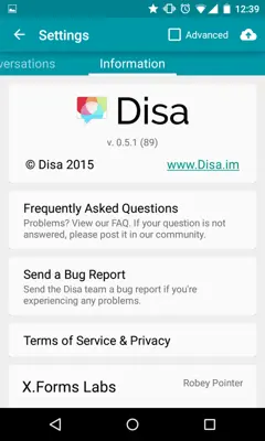 Disa android App screenshot 4